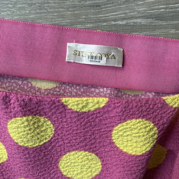 Stine Goya Will Polka Dot Mini Dress pink yellow Medium - Picture 9 of 13